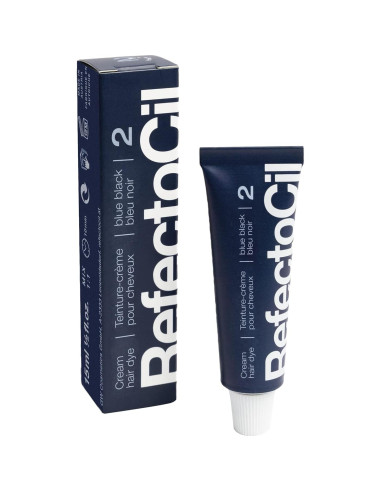 Kit de Tinte para Cabello RefectoCil Negro Azulado 185g