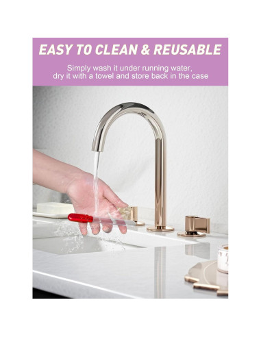 2 Pulidores de Uñas de Vidrio Diodiva con Estuche - Oro Rosa y Rojo