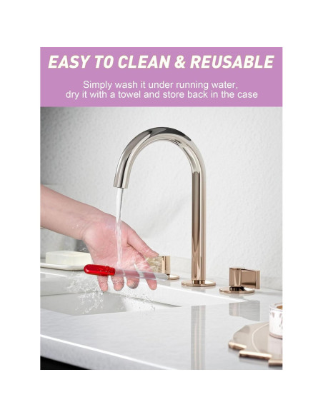 2 Pulidores de Uñas de Vidrio Diodiva con Estuche - Oro Rosa y Rojo