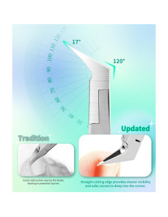 Cortador de Uñas Encarnadas ILLFER Acero Inoxidable 12 cm 2