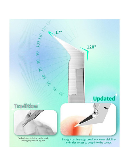 Cortador de Uñas Encarnadas ILLFER Acero Inoxidable 12 cm