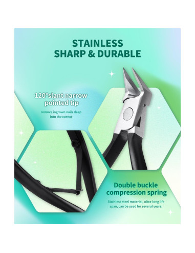 Cortador de Uñas Encarnadas ILLFER Acero Inoxidable 12 cm