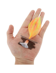 Cama de Hoja para Betta CAPASTEC Silicona Naranja 10x4.5cm 2