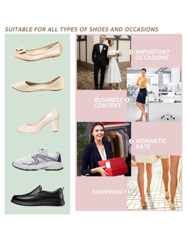 Almohadillas de Gel para el Talón HiRui - 4 Pares Antideslizantes