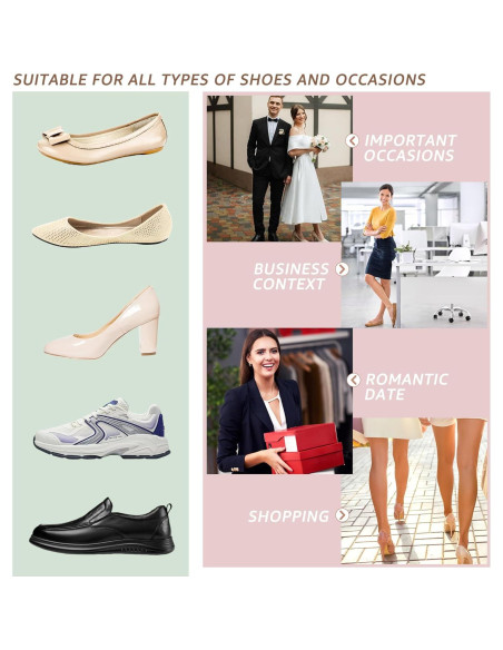 Almohadillas de Gel para el Talón HiRui - 4 Pares Antideslizantes