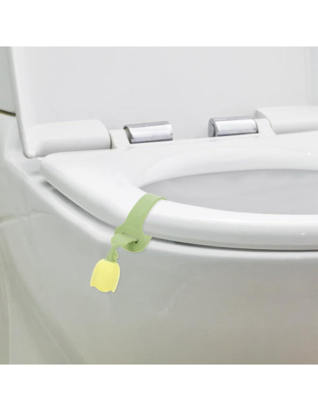 Elevador de Asiento y Tapa de Inodoro Aboofan Verde Silicona