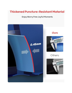 Tubo Inflable Doble QPAU 236cm 2 Personas 299kg Capacidad 2