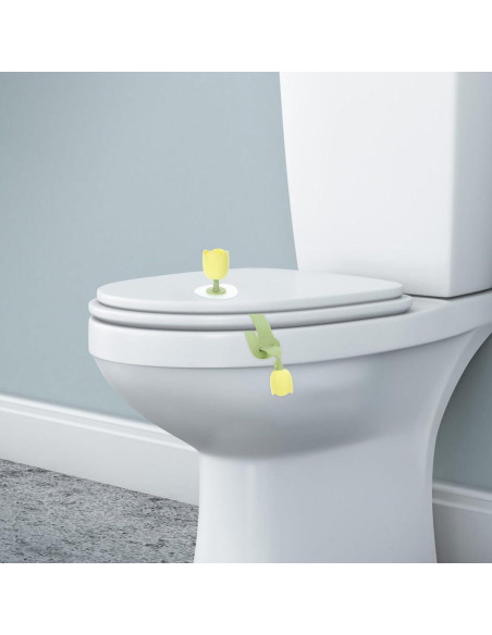 Elevador de Asiento y Tapa de Inodoro Aboofan Verde Silicona