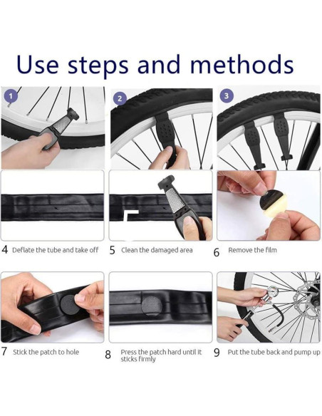 Kit de Herramientas para Bicicleta YBEKI MU01 - 10 en 1 con Bomba 210 PSI