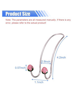 Ganchos de Reposacabezas para Bolso LAINLOY - Rosa - 2 Piezas 2