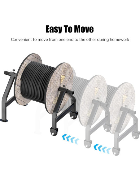 Carro de Cable Portátil TRUSOON para Bobinas de 20-71 cm