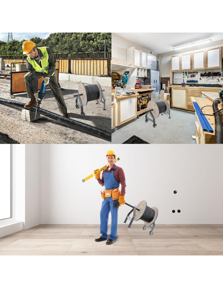 Carro de Cable Portátil TRUSOON para Bobinas de 20-71 cm