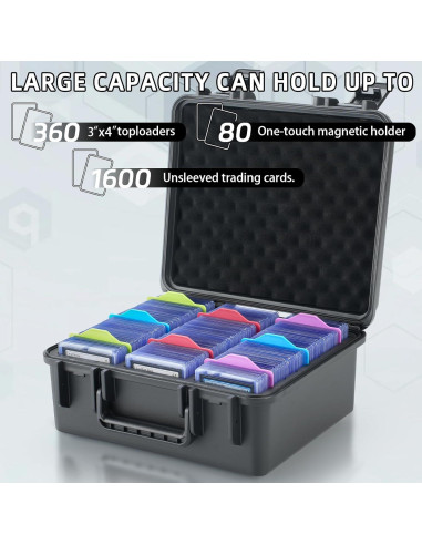 Caja de Almacenamiento Impermeable ZENACCE para 360 Tarjetas