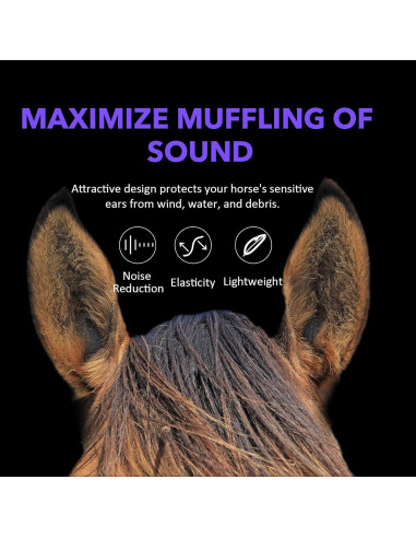 Tapones para Oídos Harrison Howard EaseFit para Caballos - Mars Negro