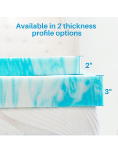 Cubierta de Colchón Individual wOod-it 5 cm Espuma de Memoria 2