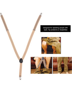 Cinturón Ayuda para Vestirse Brrnoo Ajustable 2.5cm 2