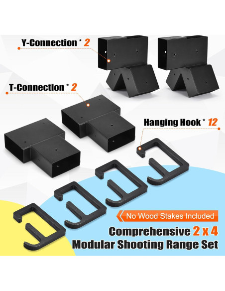 Soportes de Objetivo Modular GADFISH 2x4 con 12 Ganchos