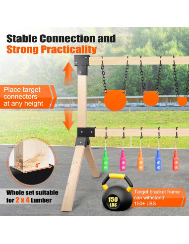 Soportes de Objetivo Modular GADFISH 2x4 con 12 Ganchos