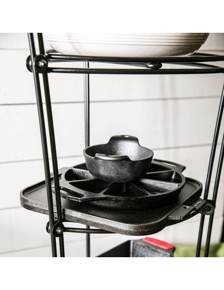 Torre de Almacenamiento de Utensilios Lodge 6 Niveles Acero Negro