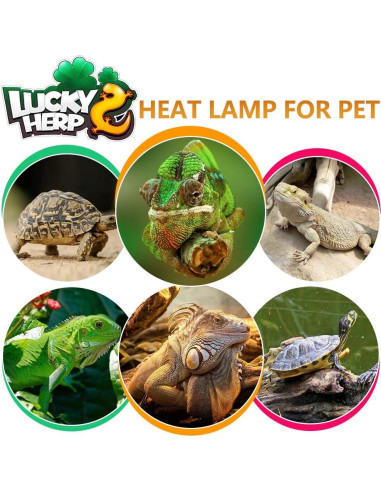 Lámpara de Calor UVA UVB 125W LUCKY HERP para Reptiles