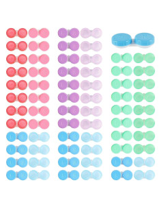 Paquete de 50 estuches para lentes de contacto coloridos