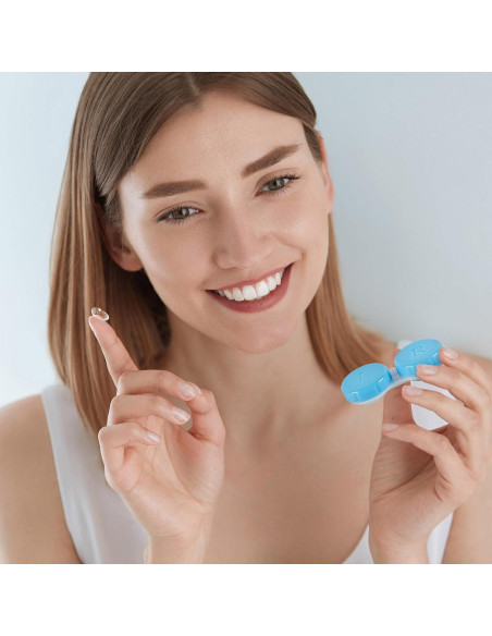 Paquete de 50 estuches para lentes de contacto coloridos