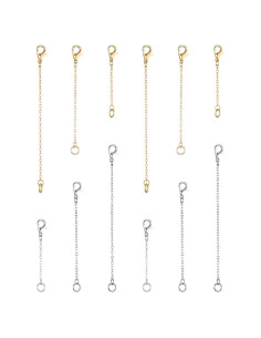 Extensores de Pulseras de Tobillo Softones 12-18 Pcs Oro Plata