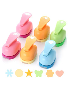 Juego de Troqueles de Papel LOVEINUSA 6 Piezas Multicolor