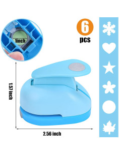 Juego de Troqueles de Papel LOVEINUSA 6 Piezas Multicolor 2