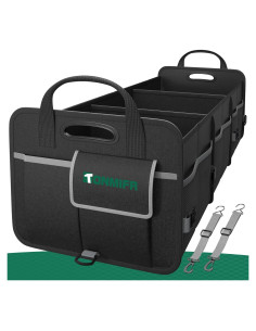 Organizador de Maletero Tonmifr 92L Plegable para SUV y Coche