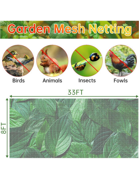 Malla de Jardín BILIENTE 2.44m x 10.06m para Insectos