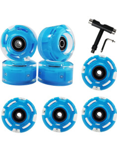 Ruedas de patín FREEDARE 54mm 83A con rodamientos y herramienta T 2