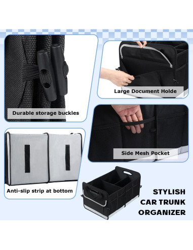 Organizador de Maletero AOPHY 72L Impermeable Plegable Auto