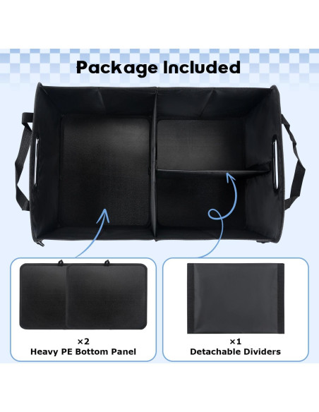 Organizador de Maletero AOPHY 72L Impermeable Plegable Auto