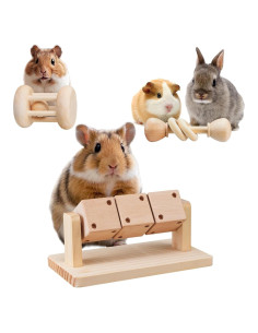 Juguetes de Madera para Hámster AOWPFVV - 3 Piezas