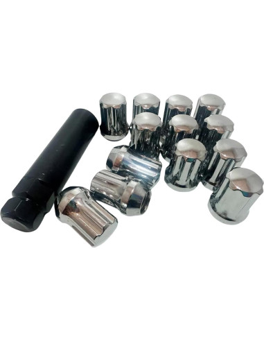 Juego de 32 Tuercas M14x1.5 con Llave de Socket 7 Splines