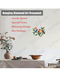 Kit de Adorno de Pintura de Diamantes Eiflow 24.4x19.6 cm 2