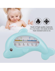 Termómetro de Agua para Bebés Estink Delfín Azul Digital 2