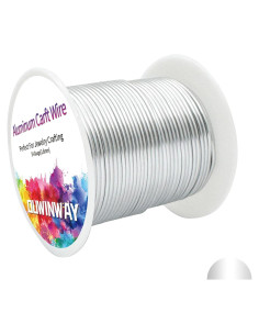 Alambre de Aluminio Semi Redondo Ouwinway 1.6mm 27m Manualidades