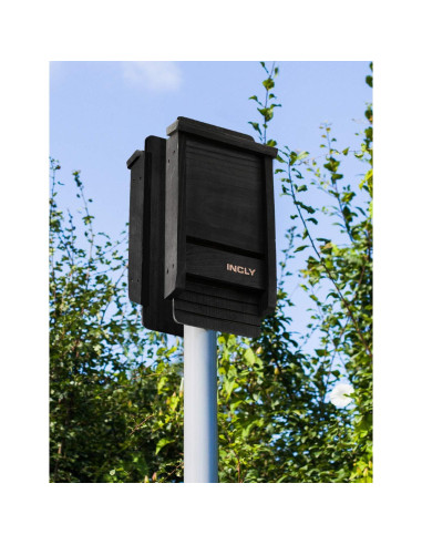 Casa Refugio para Murciélagos INCLY de Madera de Cedro Negra