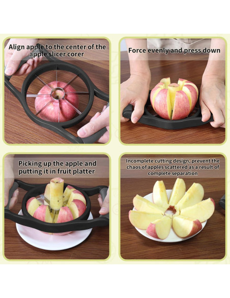 Cortador y Descorazonador de Manzanas Newness 8 Rebanadas