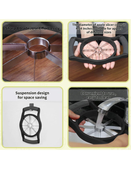 Cortador y Descorazonador de Manzanas Newness 8 Rebanadas