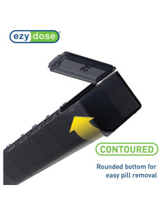 Ezy Dose Organizador de Pastillas Semanal Grande Negro 2