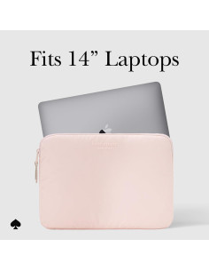 Funda para Laptop Kate Spade 14" Puffer Rosa Tiza - Acolchada 2