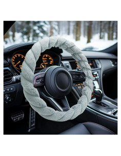 Cubierta de Volante de Piel de Pana Evankin Azul 35.56-37.47 cm