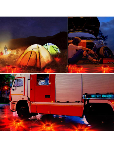 Kit de luces de advertencia LED HEIGPAN GP906, 6 unidades