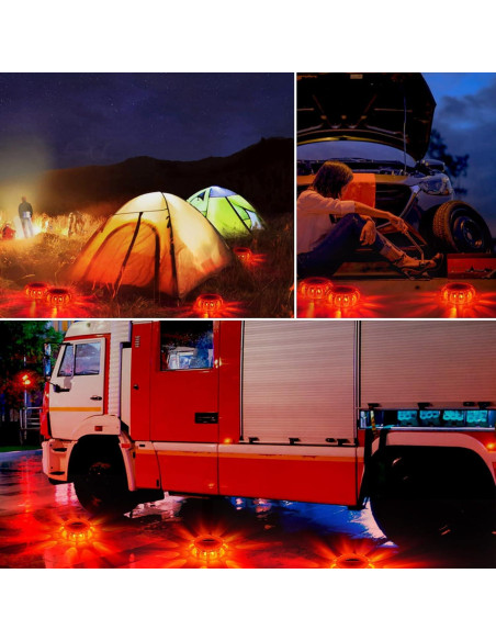 Kit de luces de advertencia LED HEIGPAN GP906, 6 unidades