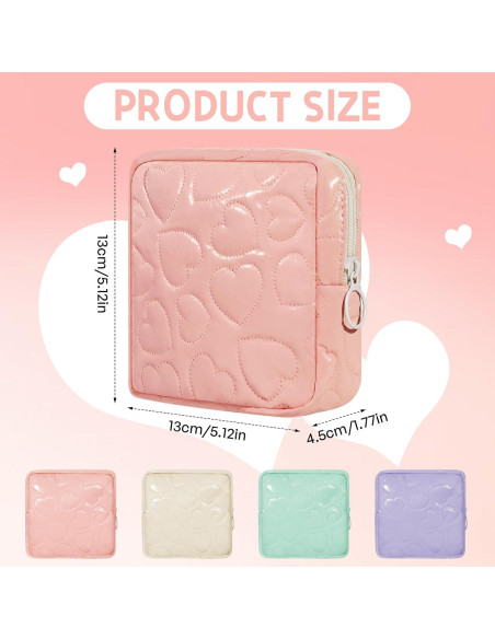 Bolsas de Almacenamiento Menstrual Bisanzoya 4 Piezas PU