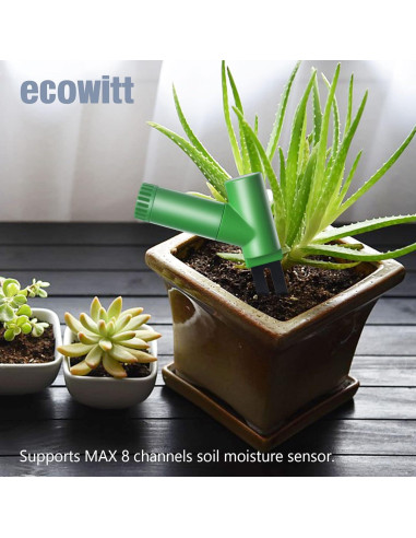 Kit Medidor Humedad Suelo Ecowitt GW1106 con Wi-Fi