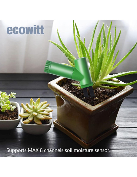 Kit Medidor Humedad Suelo Ecowitt GW1106 con Wi-Fi